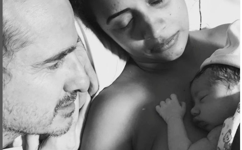 Aline Midlej dá à luz Celeste, primeira filha com Rodrigo Cebrian