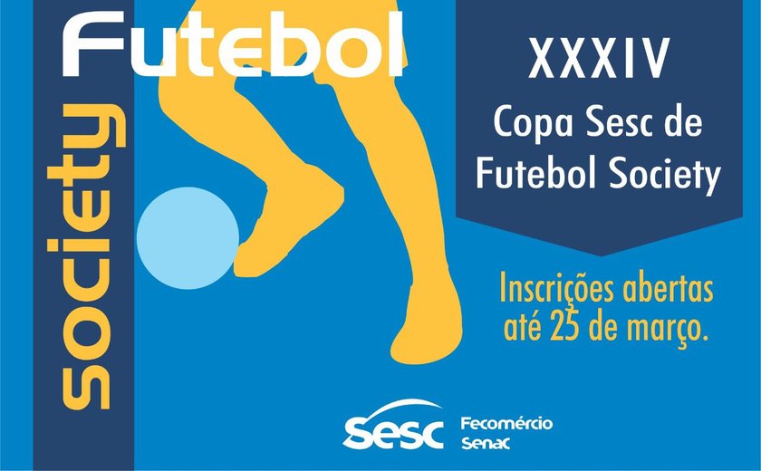 Sesc abre inscrições para disputa da XXXIV Copa de Futebol Society