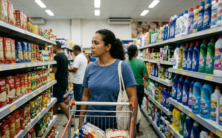 Oito dos nove grupos do IPCA-15 registram alta de preços em fevereiro