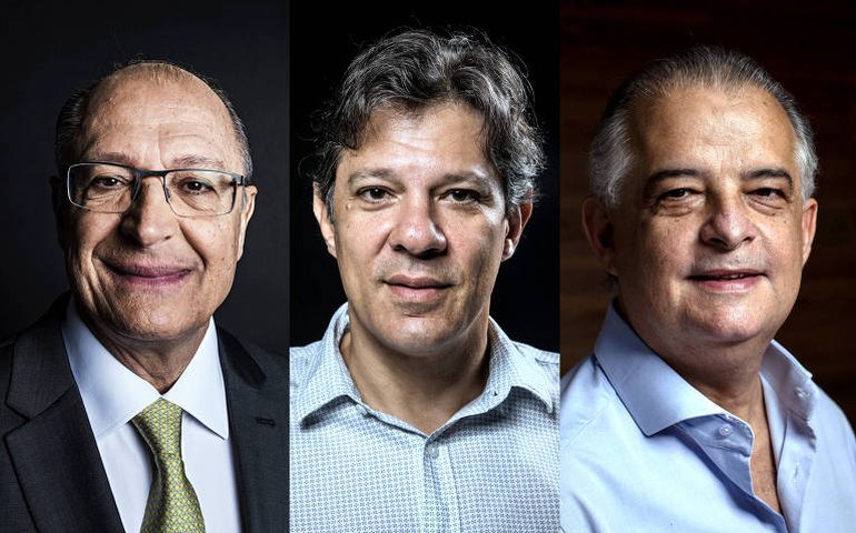 Alckmin, Haddad e França lideram disputa para o governo de São Paulo