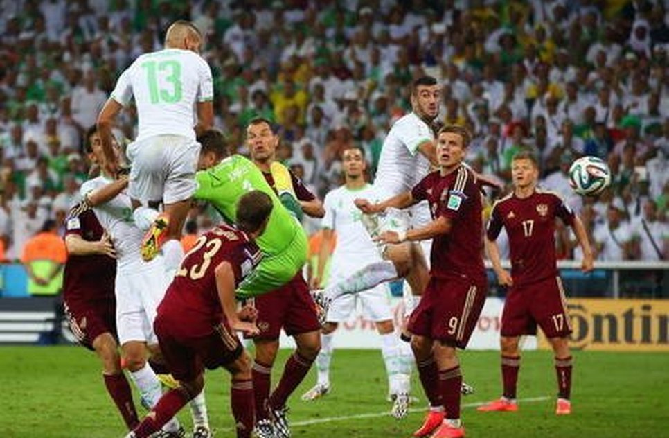 Slimani (13) foi o autor do gol da classificação da Argélia/ GettyImages