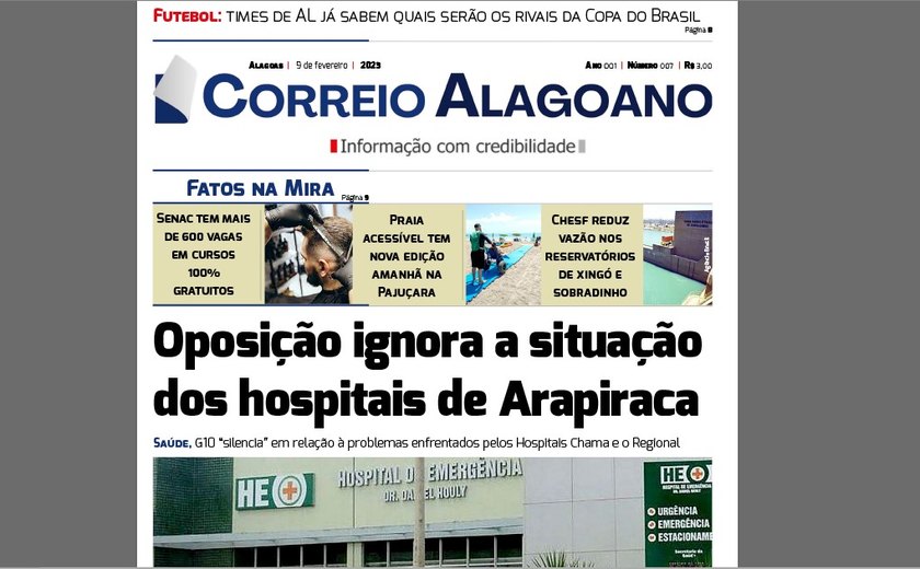Oposição ignora a situação dos hospitais de Arapiraca