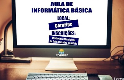 Secretaria de Cultura de Coruripe abre inscrições para aulas de informática gratuitas 