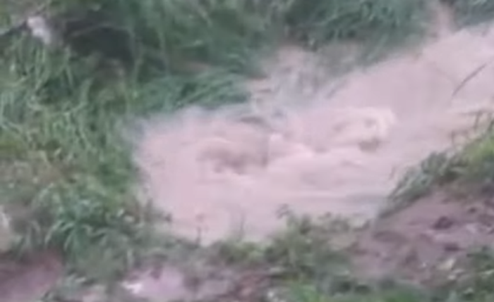 Vídeo mostra bueiro em que a criança desapareceu Vídeo mostra bueiro em que a criança desapareceu
