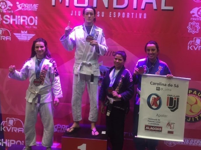 Alagoana conquista medalha de bronze no Mundial de Jiu-Jitsu