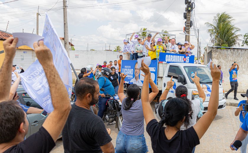 Caravana de Luciano percorre neste domingo seis bairros e recebe mais apoio dos arapiraquenses