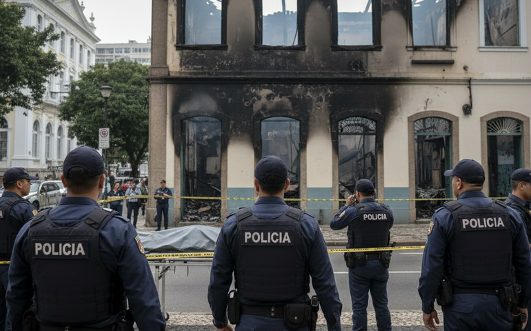 Suspeito de feminicídio em imóvel incendiado é baleado e morto no Rio