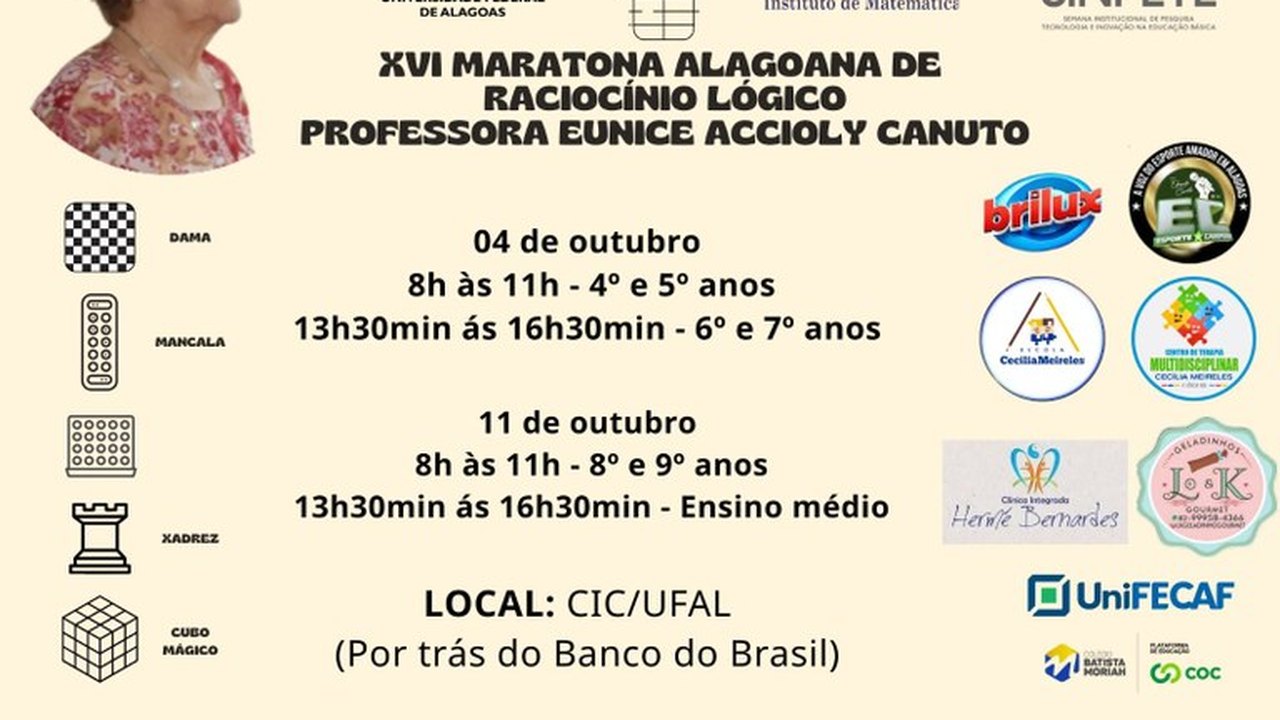 Ufal promove em outubro 16ª Maratona Alagoana de Lógica