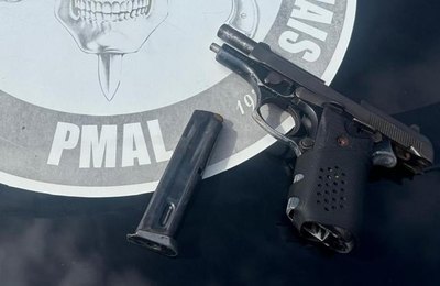 PM apreende arma de fogo em operação conjunta com a Polícia Federal