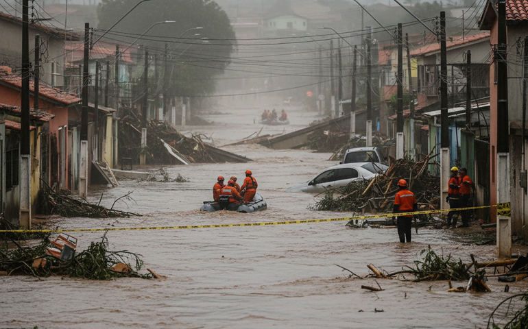 Fortes chuvas deixam 14 mortos em Juiz de Fora