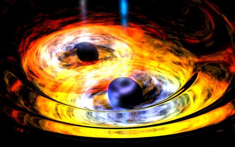 Astrônomos identificam colisão de quasares em galáxias em fusão no Universo primitivo