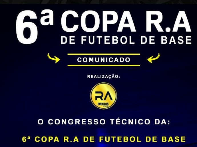 Palmeira dos Índios sediará a VI Copa RA de Futebol de Base