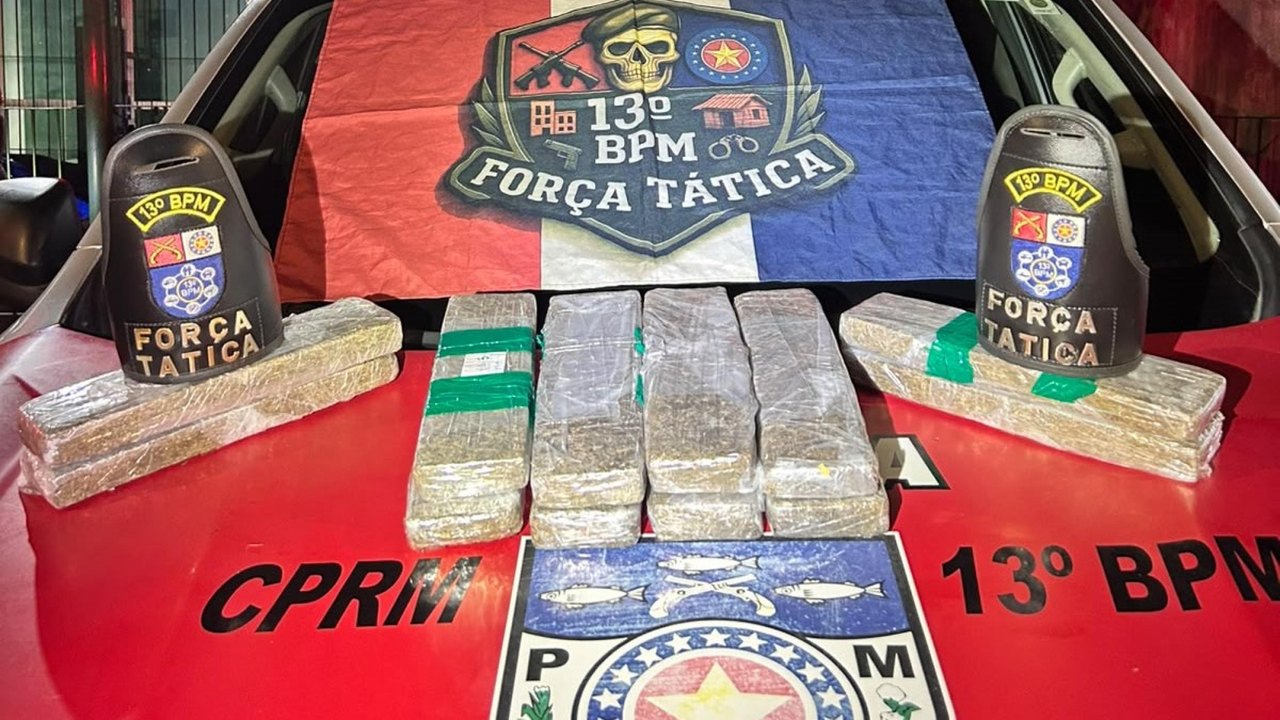 Polícia Militar apreende 11 quilos de maconha e prende suspeitos em Maceió