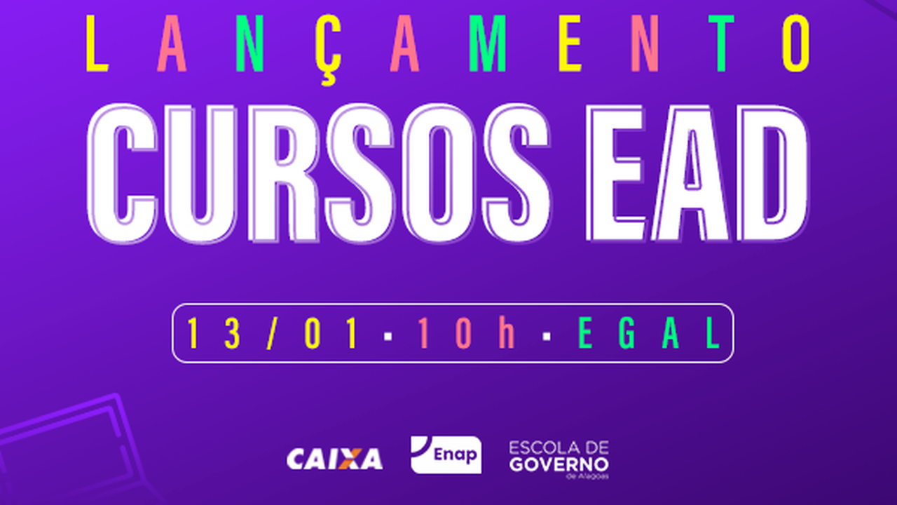 Governo de Alagoas realiza lançamento de cursos EAD para servidores na próxima segunda (13)