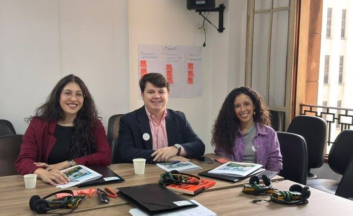 Na imagem, equipe técnica do Iplam no evento