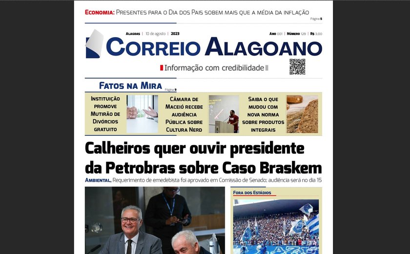 Calheiros quer ouvir presidente da Petrobras sobre Caso Braskem