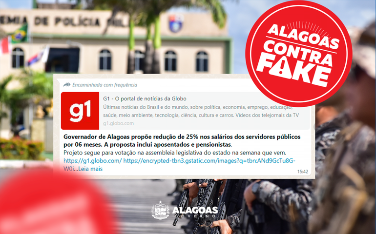 É falso que Governo vai reduzir salário dos servidores