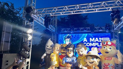 Mascotes de Arapiraca se reúnem para lançar Tel, novo mascote da Oops Telecom