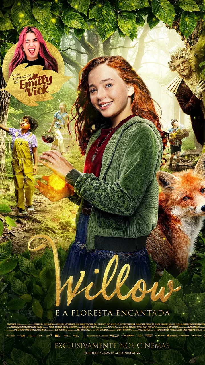 Fenômeno na internet, Emilly Vick estreia na dublagem com o filme “Willow e a Floresta Encantada”