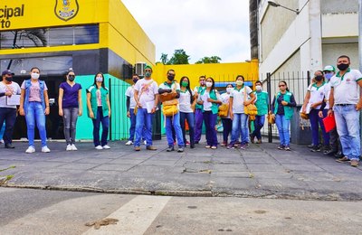 Secretaria de Saúde realiza mutirão contra a dengue no bairro São Cristóvão, em Palmeira
