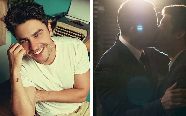 Guilherme Leicam ironiza comentário de Malvino Salvador sobre beijo em novela