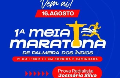 Prefeitura fará treino coletivo para reconhecimento de percurso da 1ª Meia Maratona de Palmeira