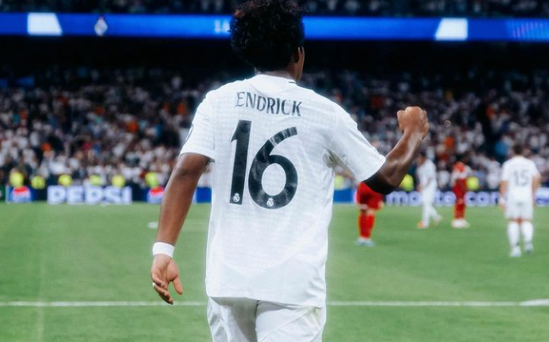 Endrick estreia na Liga dos Campeões com gol pelo Real Madrid