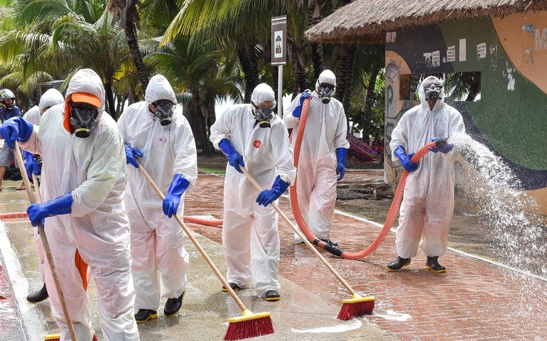 Coronavírus: Prefeitura realiza ações de limpeza no combate à pandemia