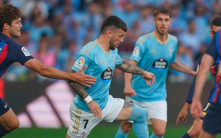 Celta carimba faixa do campeão Barcelona e escapa do rebaixamento no Espanhol