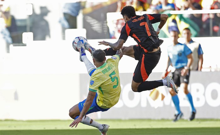 Brasil x Colômbia pela Copa América 2024 no Levis Stadium, na cidade de San Francisco nessa terça-feira 02/07.