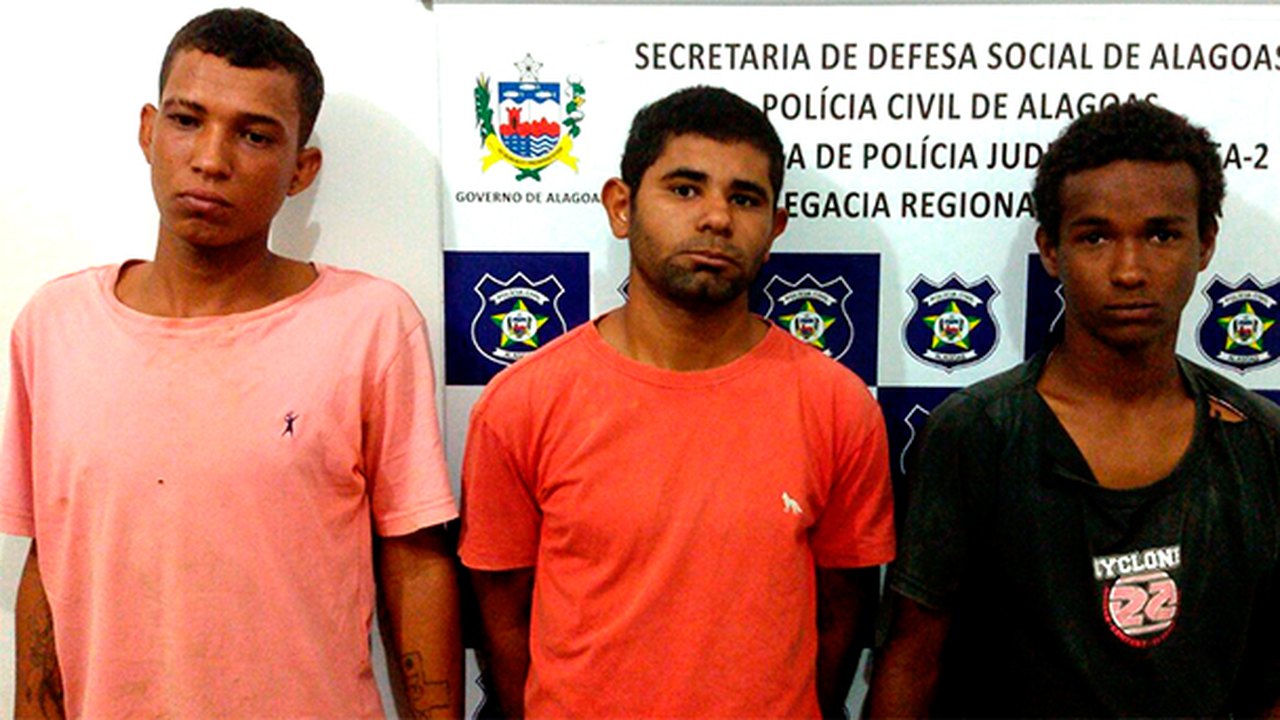 PC prende três acusados de tráfico de drogas em Arapiraca