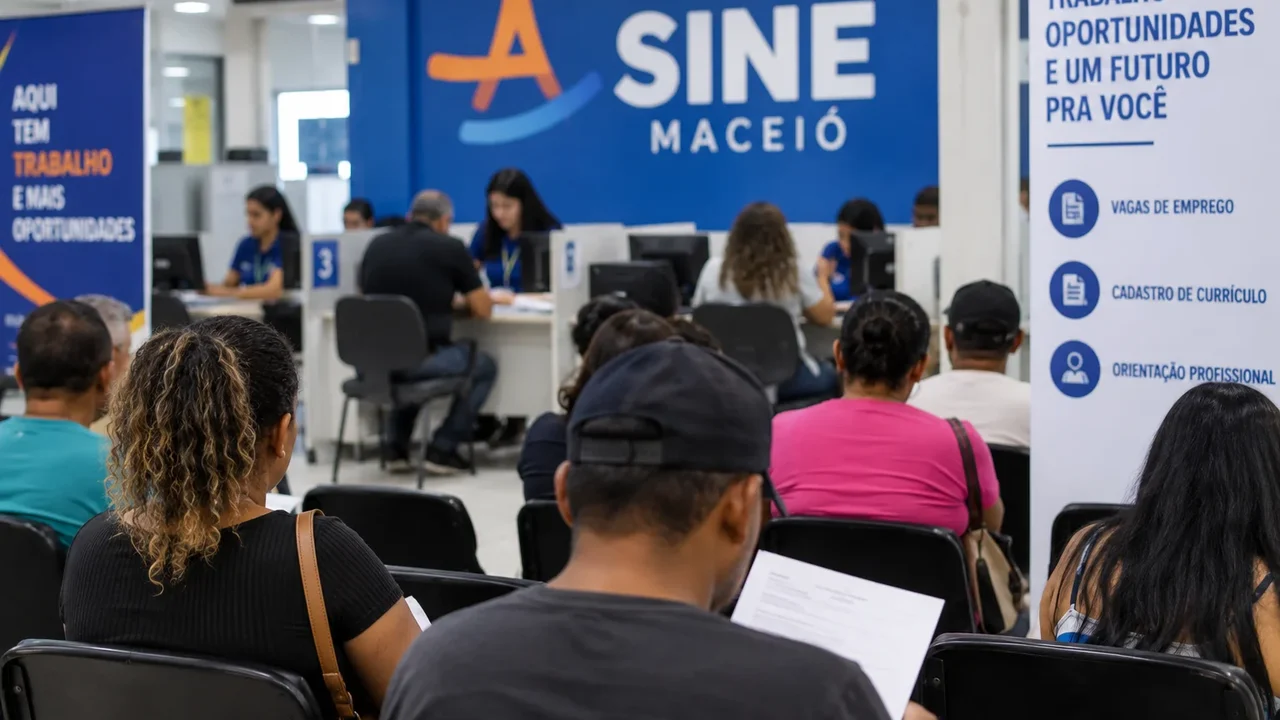 Sine Maceió anuncia 1.520 vagas de emprego com atendimento presencial e cadastro on-line