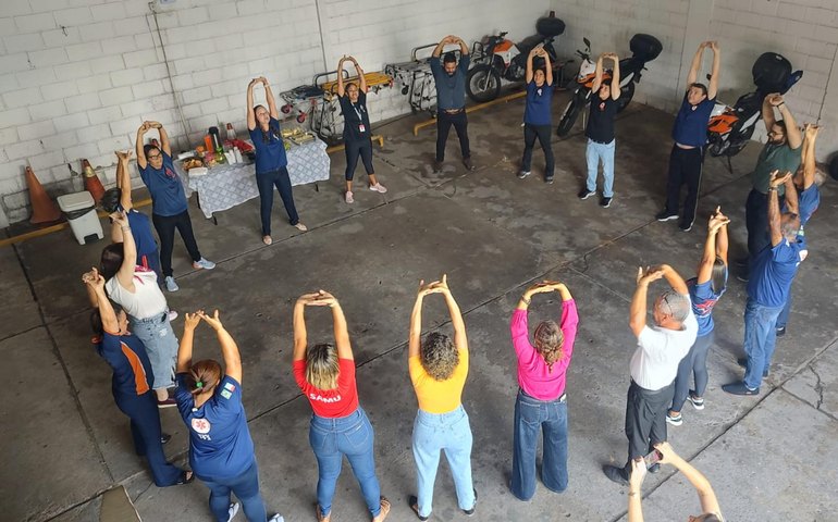 Samu Alagoas cria programa de fisioterapia para promover saúde física e mental dos servidores