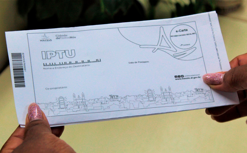 Quinta parcela do IPTU 2025 vence nesta quinta-feira (31) em Maceió