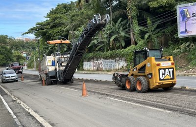Obras de requalificação de principais corredores de transportes chegam à Avenida Afrânio Lages