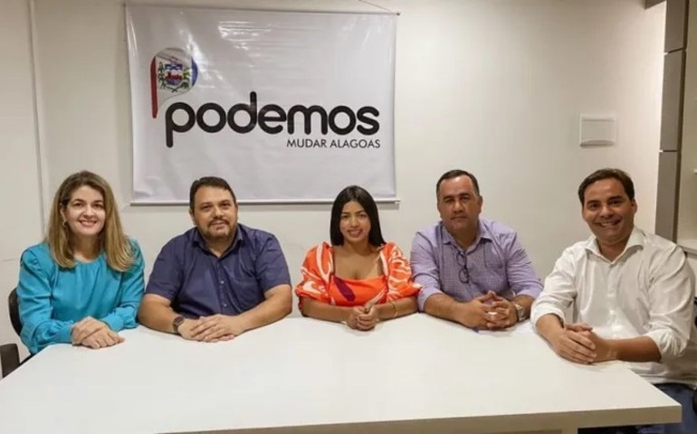 Podemos declara apoio a Paulo Dantas e Renan Filho durante convenção do partido