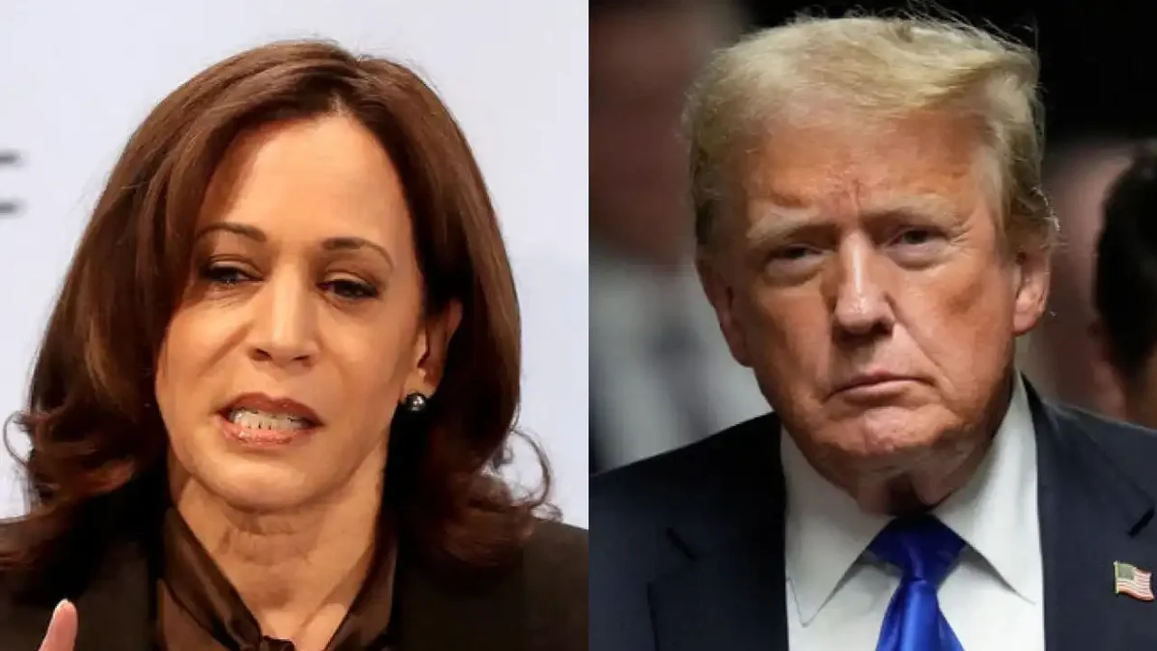 Em longo discurso, Trump mira tanto em Kamala Harris quanto em Joe Biden