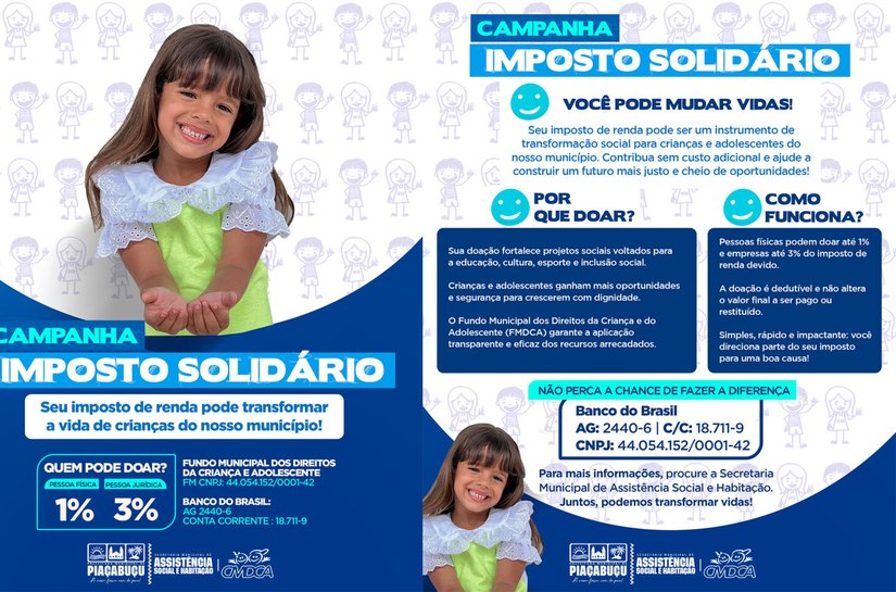 Piaçabuçu: Um pequeno gesto, um futuro melhor para nossas Crianças