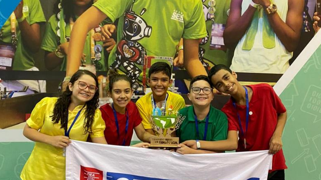 Projeto de alunos do SESI de Maceió está entre os selecionados para etapa nacional de torneio de robótica