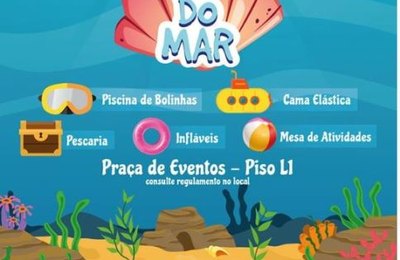 Brincadeiras com temática do Fundo do Mar chegam ao Parque Shopping