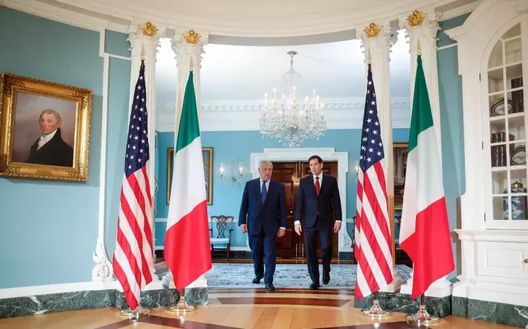 Tajani e Rubio discutem Gaza, Ucrânia e crise na Venezuela