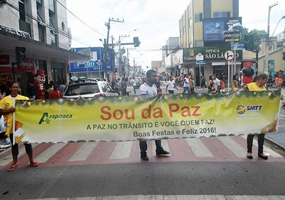 SMTT lança campanha &#8216;Sou da Paz&#8217; no trânsito de Arapiraca