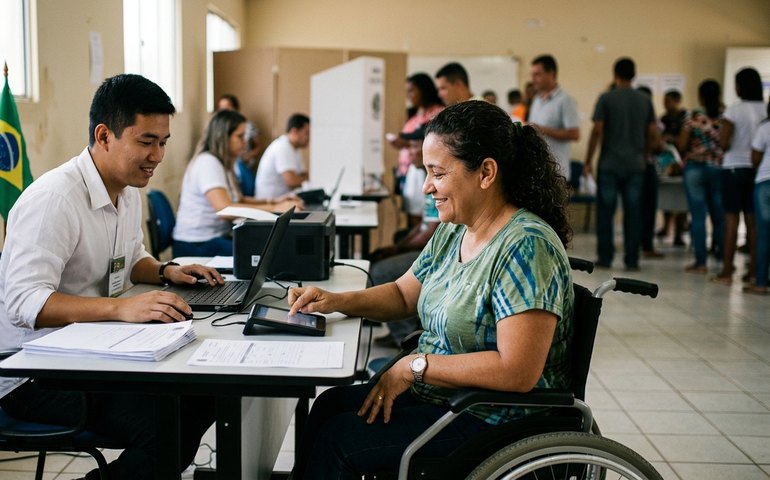 Pessoa com deficiência pode solicitar seção acessível ao atualizar cadastro eleitoral até 6 de maio