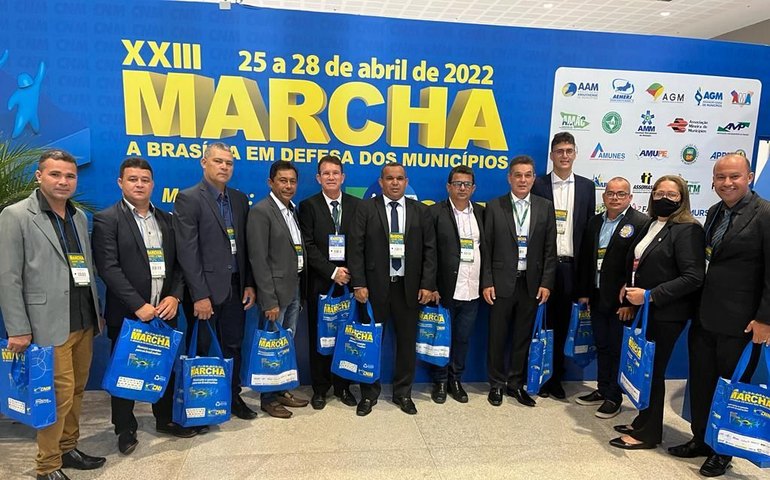 Prefeito de Branquinha participa da 23ª edição da Marcha a Brasília em Defesa dos Municípios