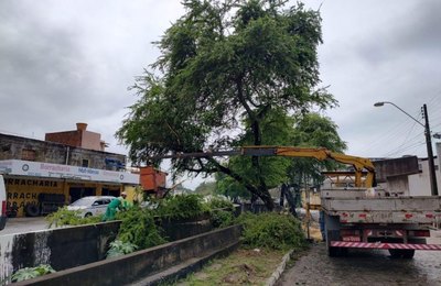 Limpeza realizada pela Prefeitura de Maceió reduziu prejuízos causados pelas chuvas à população
