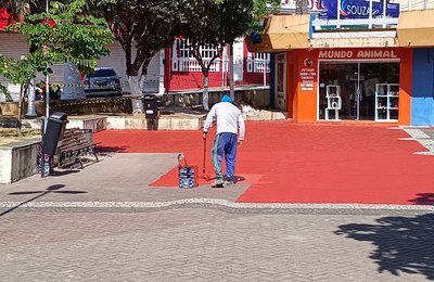 Prefeitura de Palmeira intensifica serviços de manutenção no Centro da cidade