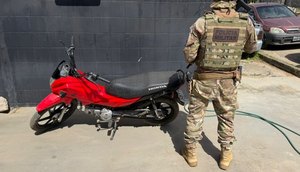 Polícia Militar recupera moto em Monte Alegre de Sergipe / Foto: Foto: Ascom/PMSE