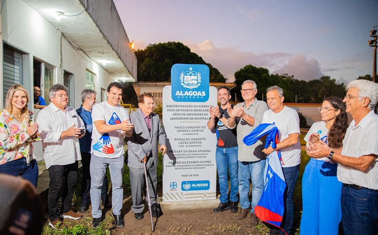 Governador entrega obras de reestruturação do Aeródromo de Arapiraca