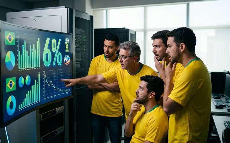 Supercomputador coloca Brasil como sexto favorito na Copa do Mundo com só 6% de chance de título
