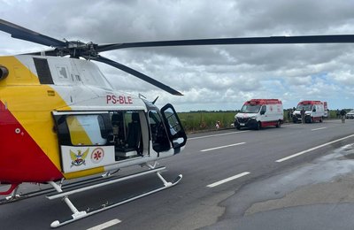 Departamento Estadual de Aviação atua em resgate após capotamento na AL-220